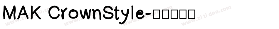 MAK CrownStyle字体转换